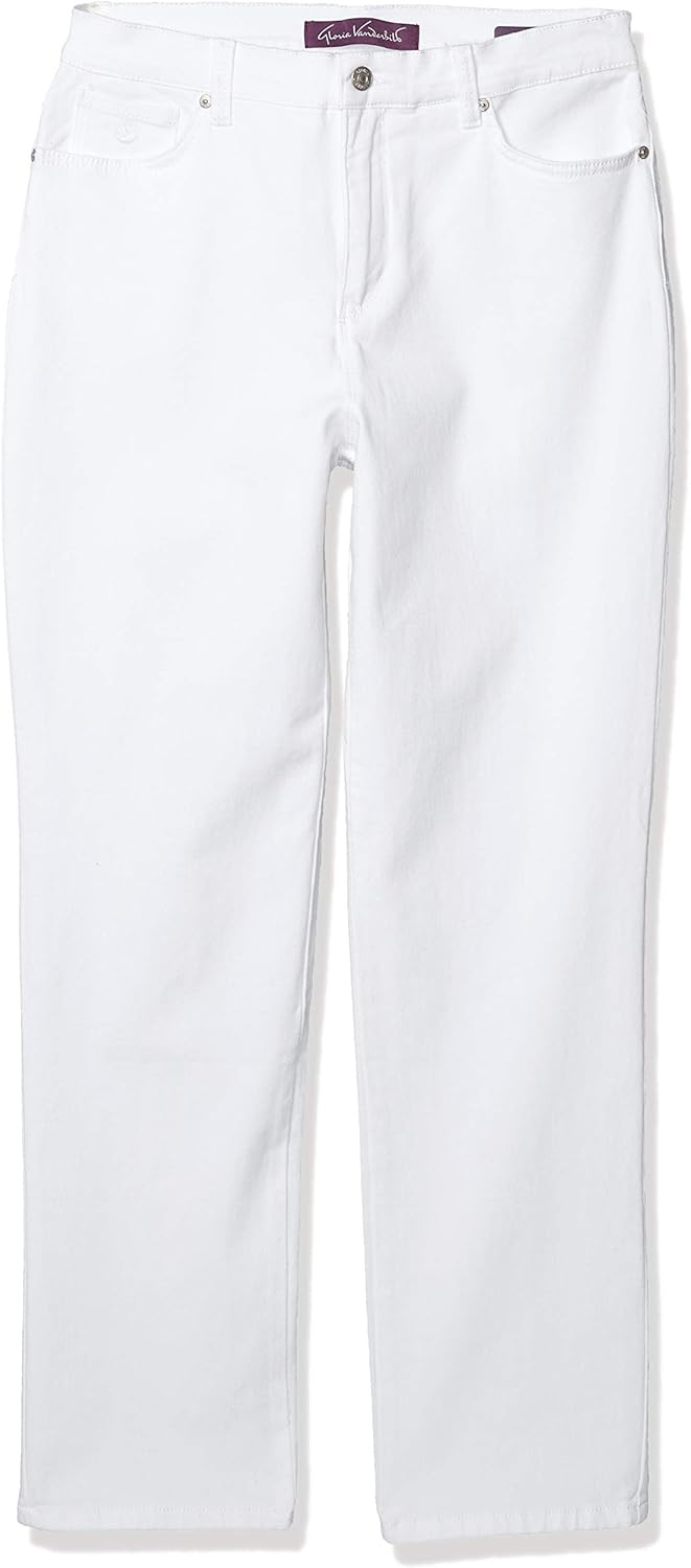 Gloria Vanderbilt Damen Amanda Classic Tapered Jeans 6 Vintage White, 6 Vintage White
