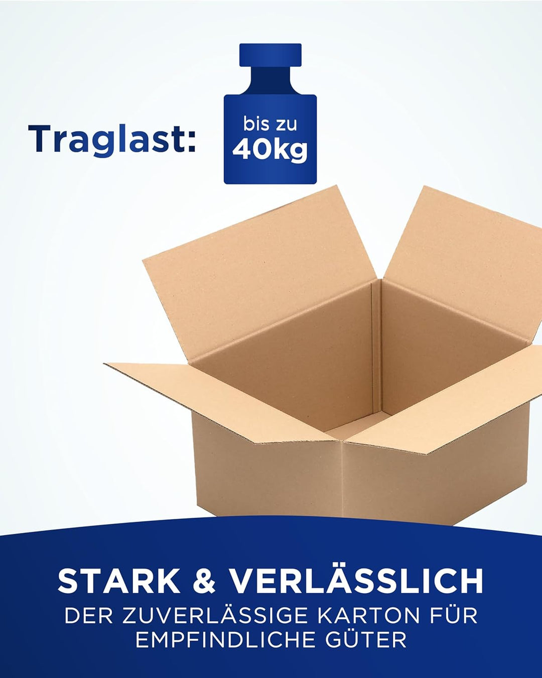 15 Kartons in 500 x 400 x 300 mm für DPD und DHL Versand 2-wellig