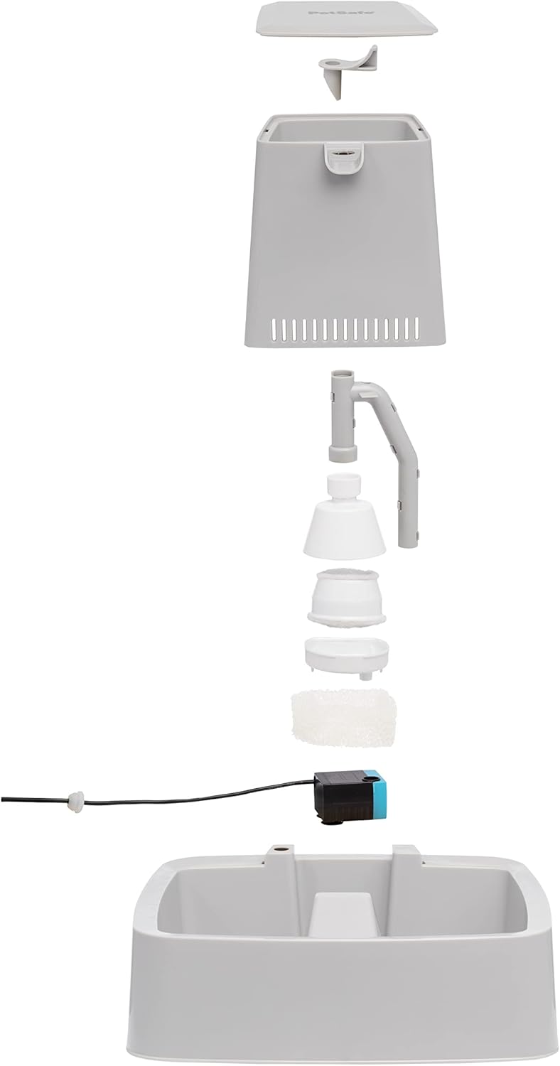 PetSafe 3,7 Liter Trinkbrunnen Drinkwell für Hunde und Katzen, Duales Filtersystem, aus BPA-freiem K