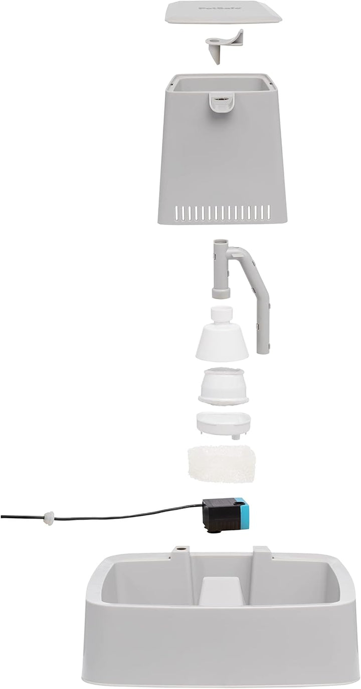 PetSafe 3,7 Liter Trinkbrunnen Drinkwell für Hunde und Katzen, Duales Filtersystem, aus BPA-freiem K