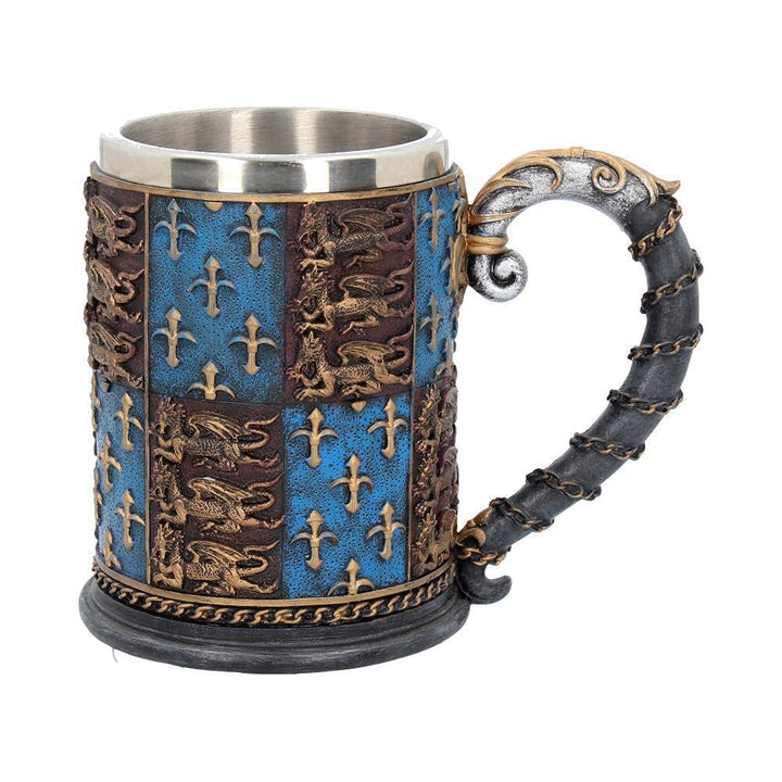 Nemesis Now Mittelalter Bierkrug 14 cm blau