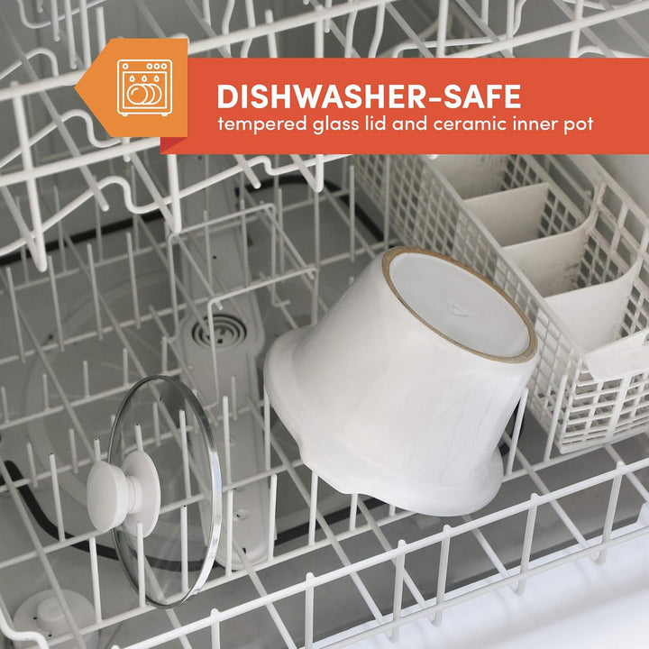 Elite Gourmet MST-250XW# Keramik-Schongarer, elektrisch, mit einstellbarer Temperatur, für Vorspeise