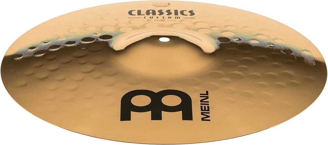 Meinl Cymbals Classics Custom Brilliant Crash Medium 15 Zoll (Video) Schlagzeug Becken – Paar – (38,