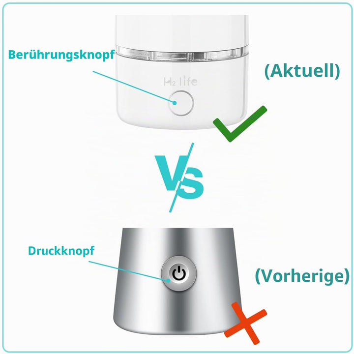 H2 Life Wasserstoff Wassergenerator, professionelle BPA-freie Wasserstoff Wasserflasche Dual-Modus t