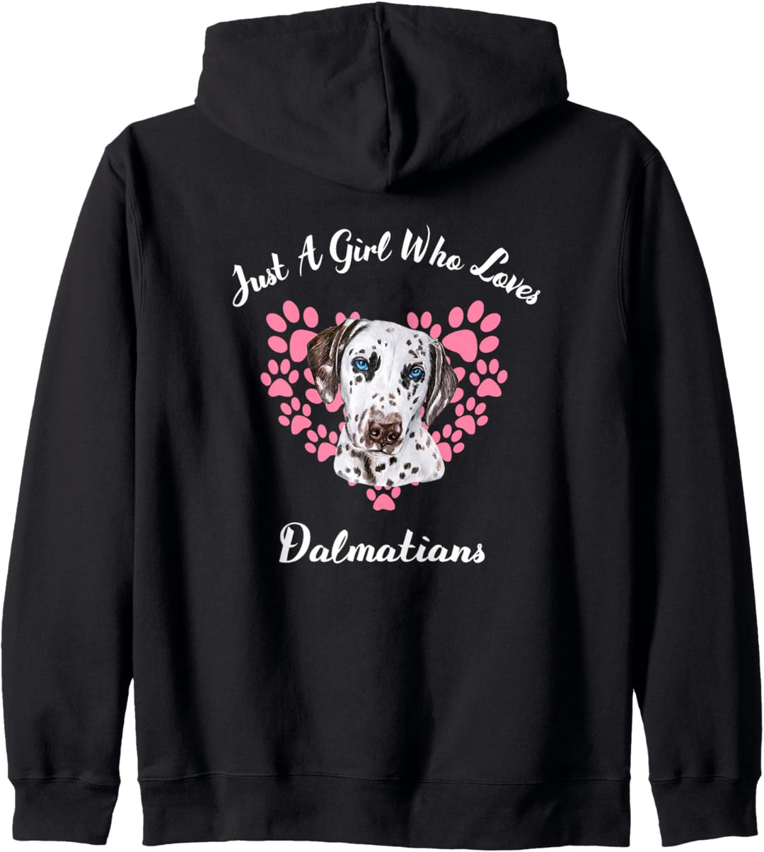 Just A Girl Who Loves Dalmatians Hunde Süsser Welpe Kapuzenjacke