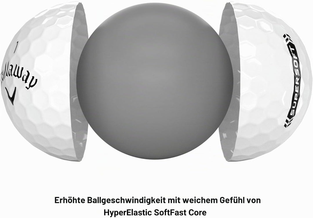 Callaway Supersoft Golfbälle 2023 Weiss, Weiss