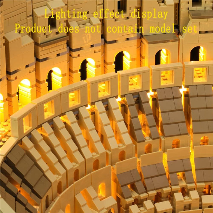 GEAMENT LED Licht-Set Kompatibel mit Lego Kolosseum (Colosseum) - Beleuchtungsset für Creator 10276