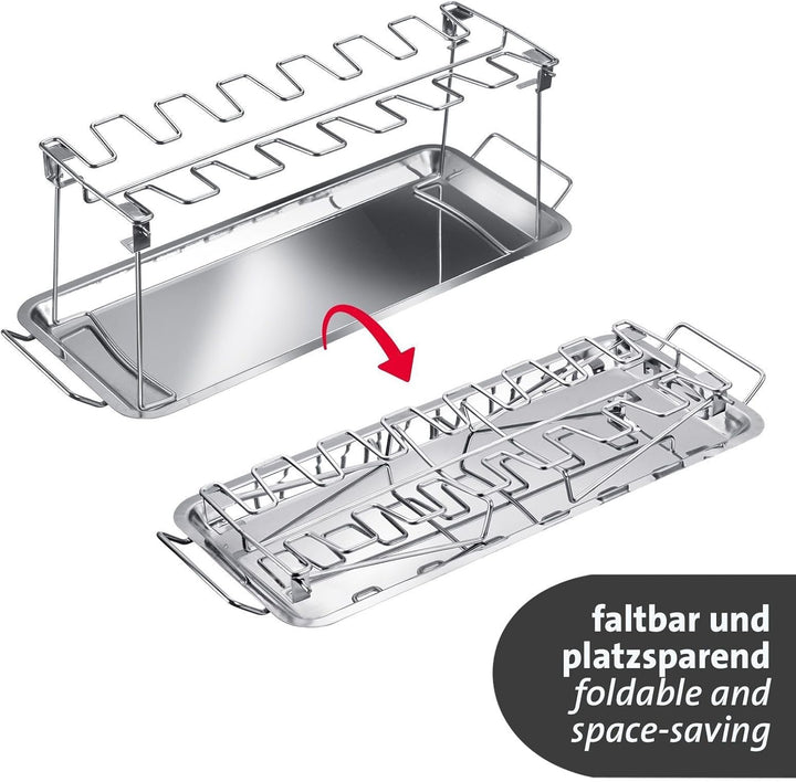 Westmark Hähnchenkeulenhalter – Ideal für die gleichzeitige Zubereitung von bis zu 14 Hähnchenkeulen