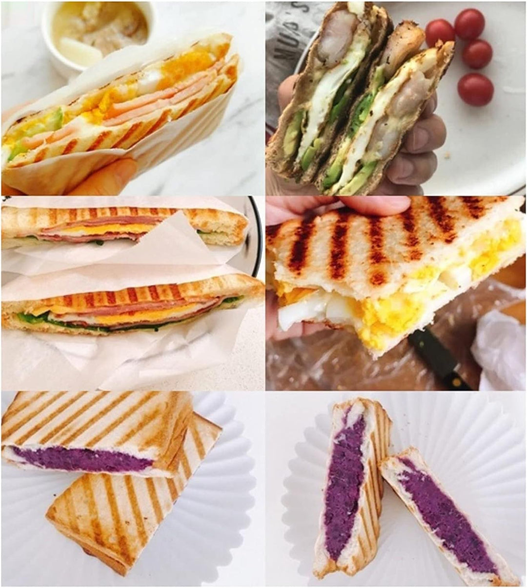Doppelseitig Toastpfanne Herdplatte Toasted Sandwich Panini Maker Aluminium Camping Sandwich Maker m