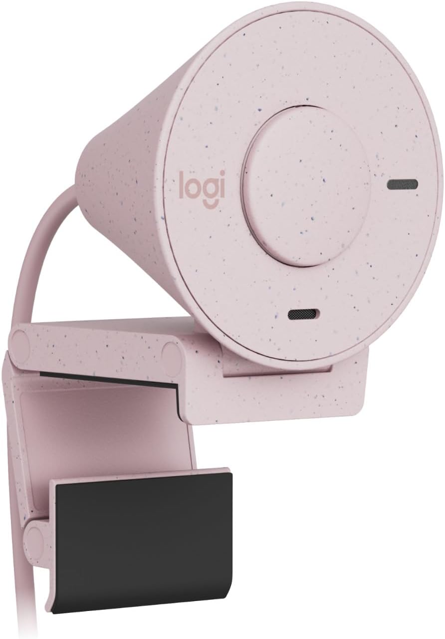 Logitech Brio 300 Full HD-Webcam mit Sichtschutz, Mikrofon mit Rauschunterdrückung, USB-C, Zertifizi