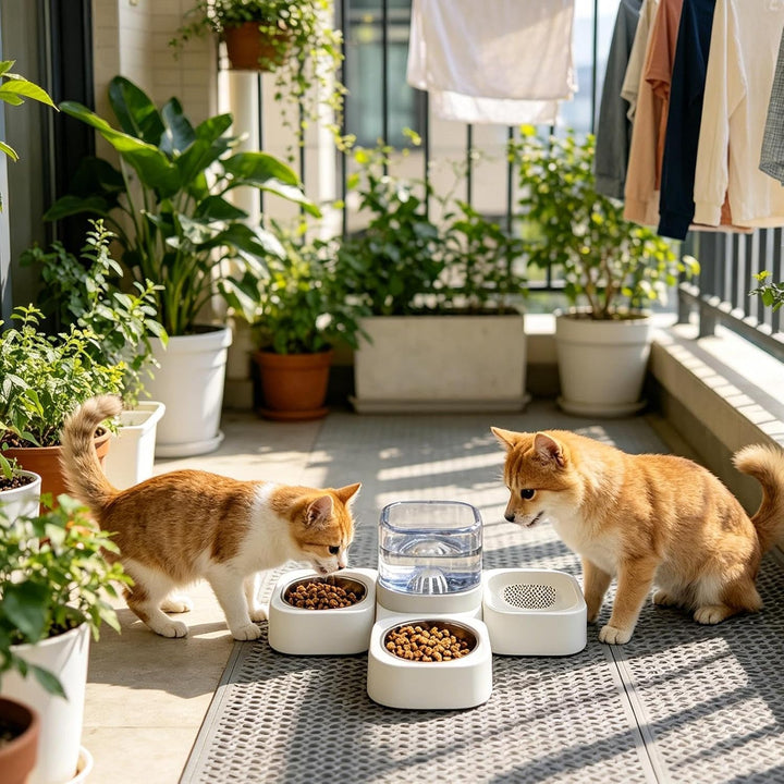 Futter- Und Wasserspender Für Hunde – Automatischer Wasser- Und Futterspend | Tierfutter- und Wasser