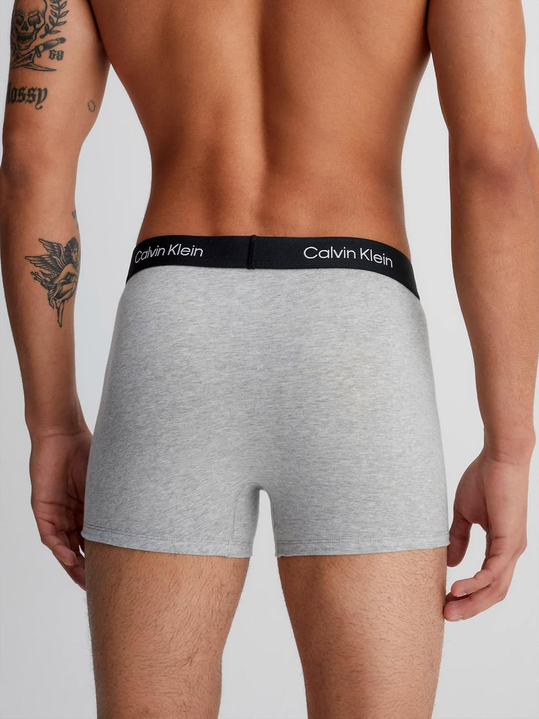 Calvin Klein Herren Trunk XS Black, White, Grey Heather, XS Black, White, Grey Heather