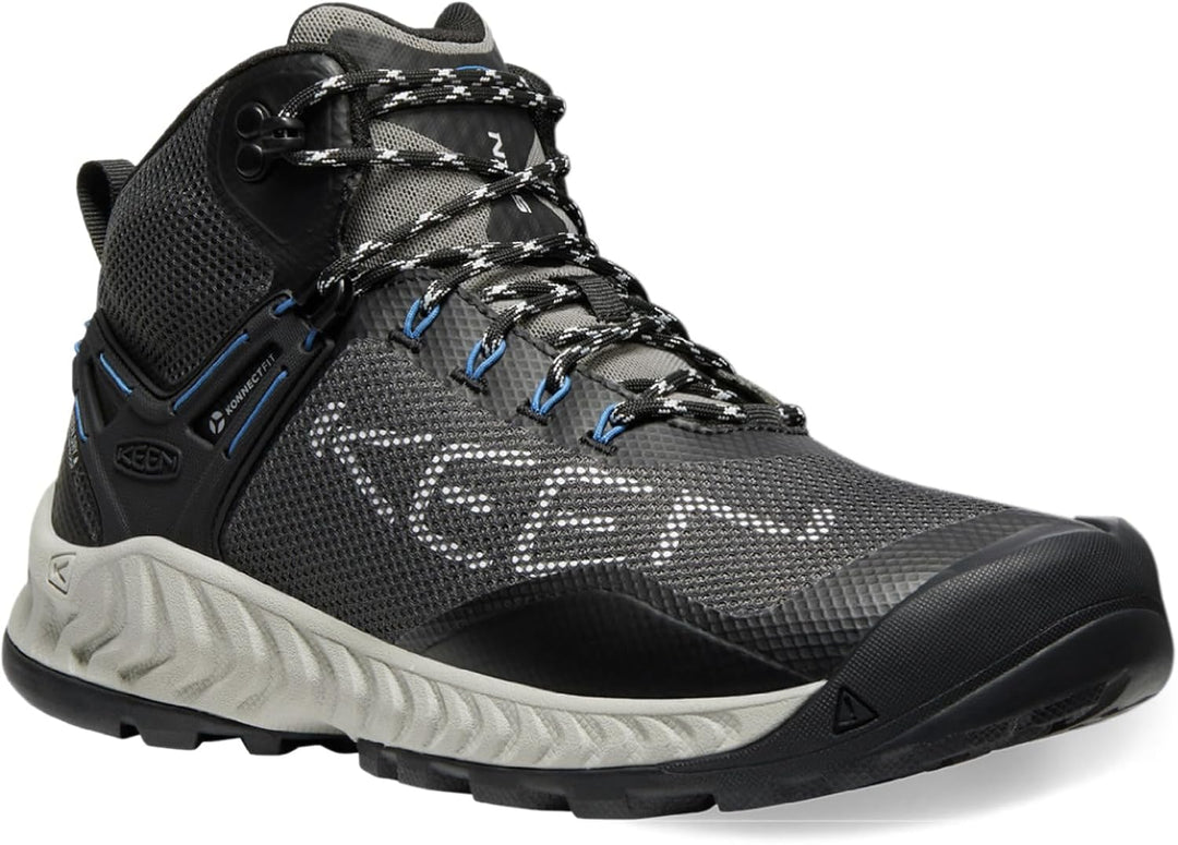 KEEN Herren Nxis Evo Mid Waterproof Wanderstiefel 47 EU Magnet Bright Cobalt, 47 EU Magnet Bright Co