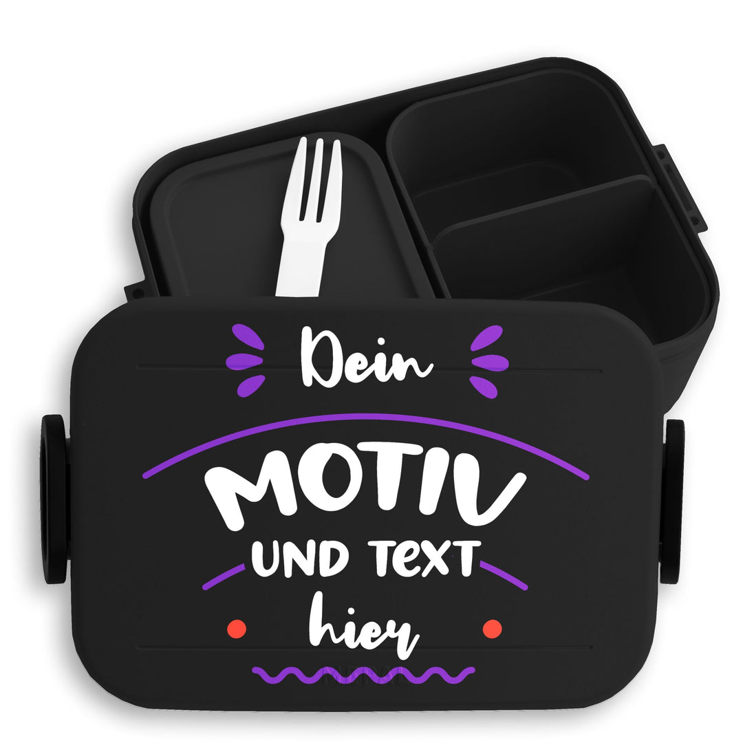 Kinder Bento Box Midi Lunchbox für Mepal Bentobox - Bild - Brotbox Dein Motiv und Text Jausenbox mit