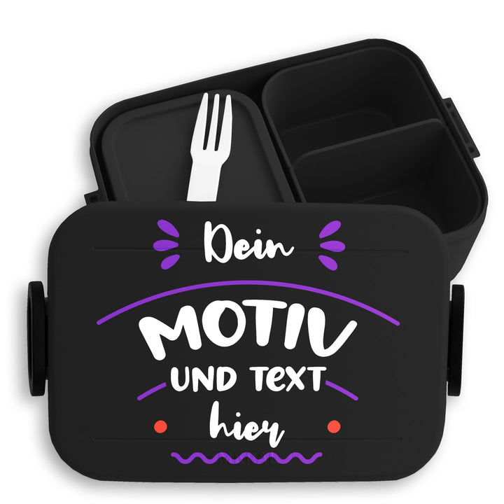 Kinder Bento Box Midi Lunchbox für Mepal Bentobox - Bild - Brotbox Dein Motiv und Text Jausenbox mit