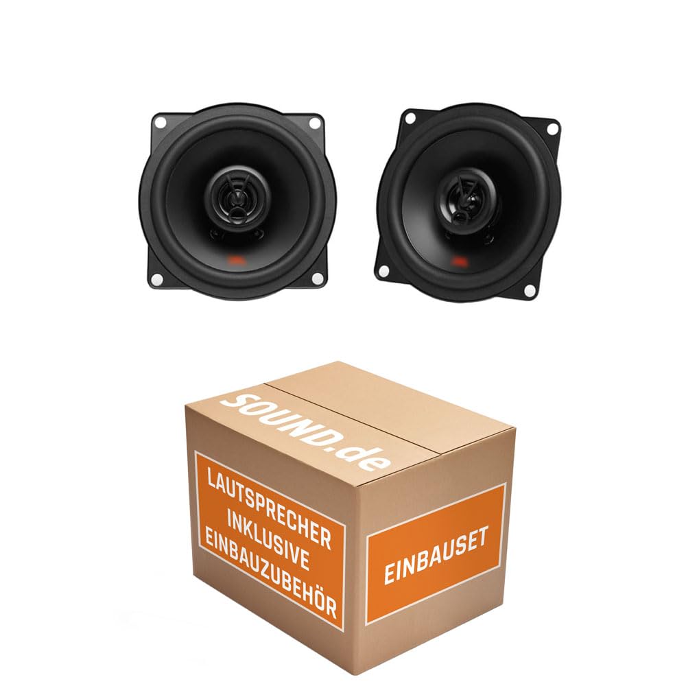JBL Stage2 524 | 2-Wege | 13cm Koax Lautsprecher - Einbauset passend für Mercedes W124 Limo Heck - j