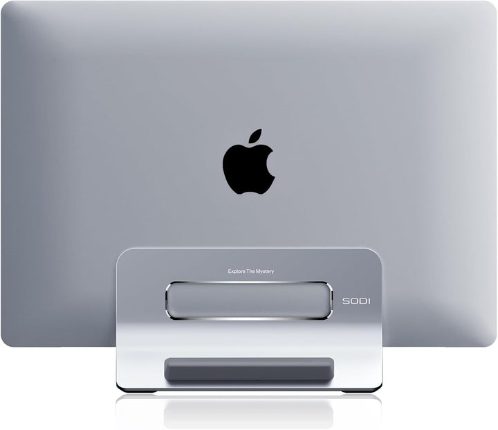 SODI Vertikal Laptop Ständer, Aluminium Vertikal Laptopständer, Laptopständer für MacBook Air, MacBo