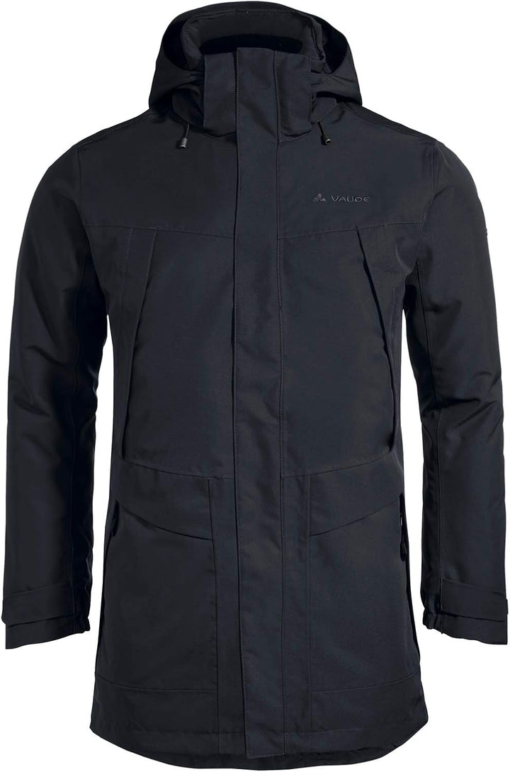 VAUDE Men's Idris Wool Parka - Winterparka Herren - wasserdicht XXL Schwarz, XXL Schwarz