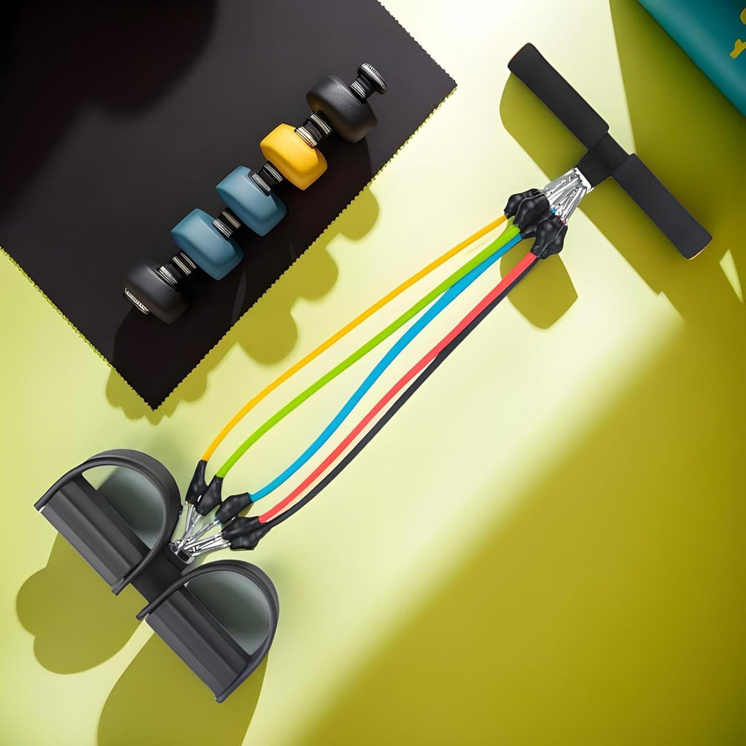Pedal Widerstandsband - Spannseil Fitnessgerät | rutschfeste Verstellbare Elastische Ausrüstung Zum