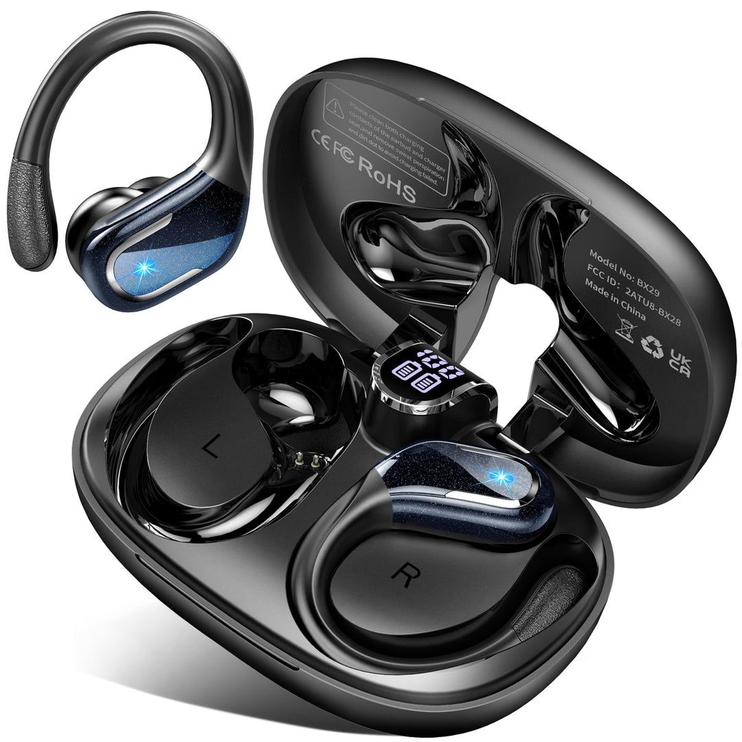 Bluetooth Kopfhörer Sport, 75Std Kopfhörer Kabellos Bluetooth 5.4, 3D Stereo, In Ear Kopfhörer 4 ENC