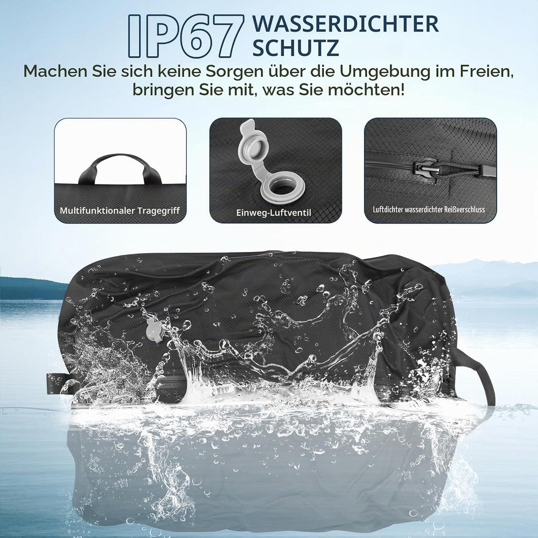 Dobaly Professionelle Vakuumsäcke für Reisen, IP67 Wiederverwendbare,Kompressionsbeutel für Koffer u