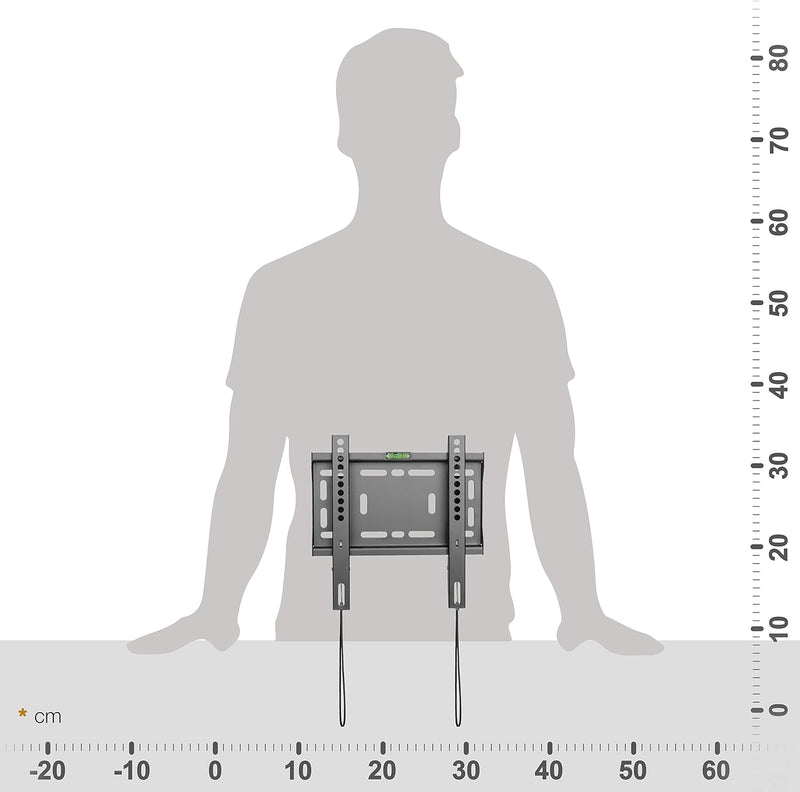 RICOO TV Monitor Wandhalterung Fernseher Flach Ultra Slim für 23-42 Zoll, Universal TV Halterung F25