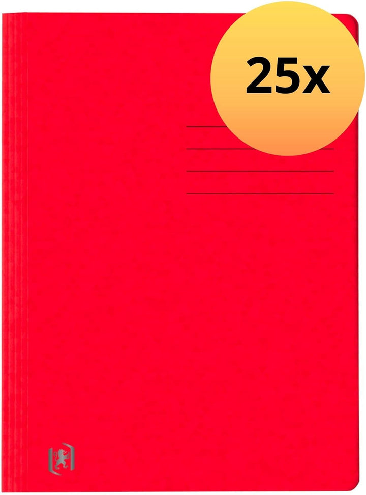 Oxford Schnellhefter A4, aus Karton, rot, 25 Stück rot Single, rot Single