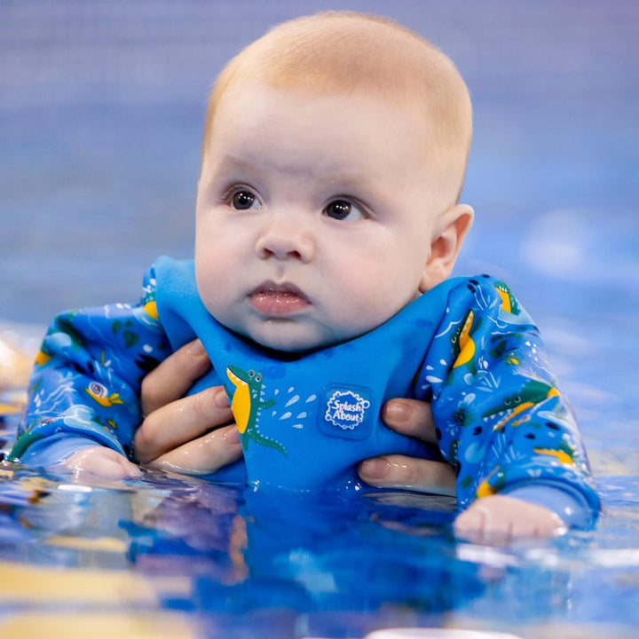 Splash About Warm In One Baby Erwärmen Wetsuit 3-6 monate Crocodile Swamp, 3-6 monate Crocodile Swam