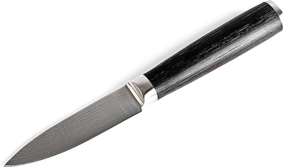 Echtwerk Damaszener Schälmesser, Gemüsemesser/Obstmesser, kleines handliches Küchenmesser/ Allzweckm