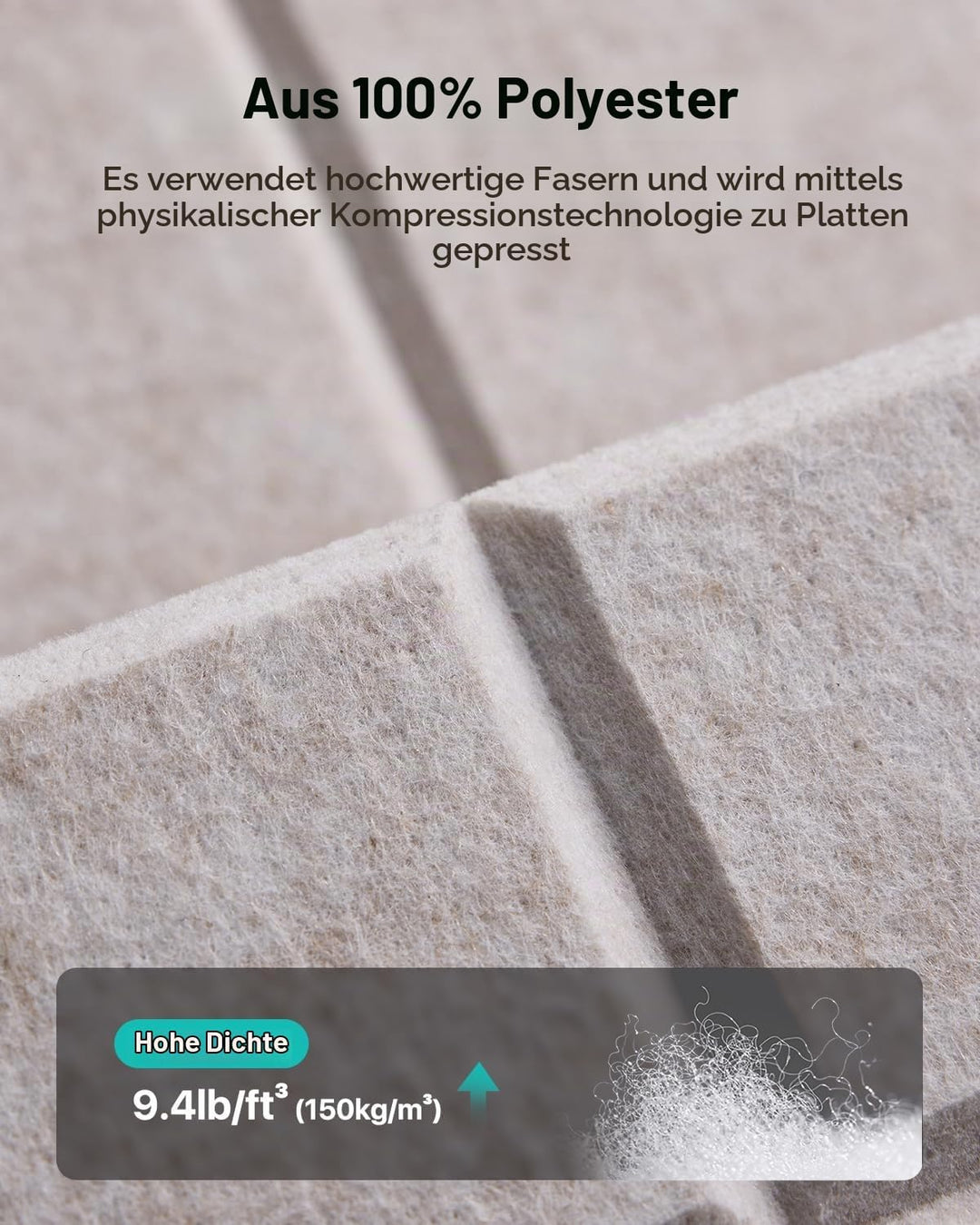 Soundsbay 18 Stück Akustikpaneele Selbstklebend, Akustikplatten aus Polyester zur Schalldämmung, 30×