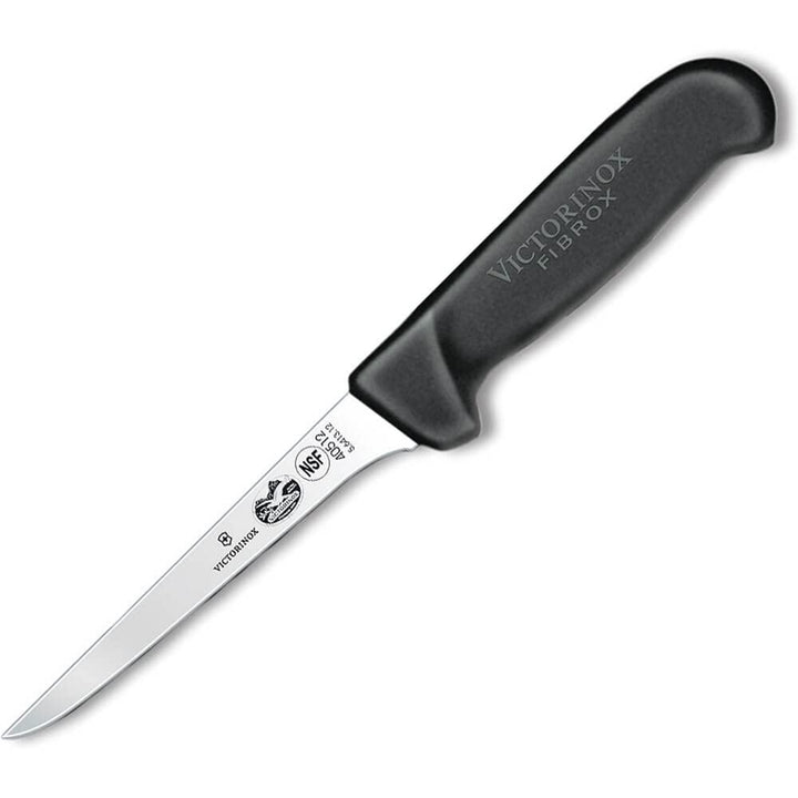 Victorinox Fibrox Ausbeinmesser, Swiss Made, 12cm Flexible Klinge, Rutschfest, rostfrei, Edelstahl,