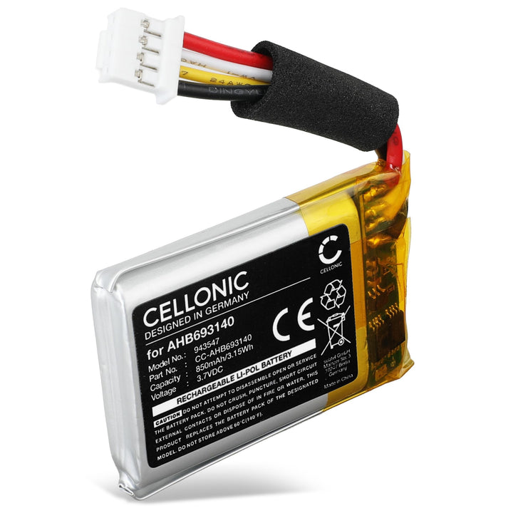 CELLONIC 1x Akku kompatibel mit JBL Go 4, AHB693140 | 1x, (850mAh-3.7V-Lithium-Polymer), Lautspreche