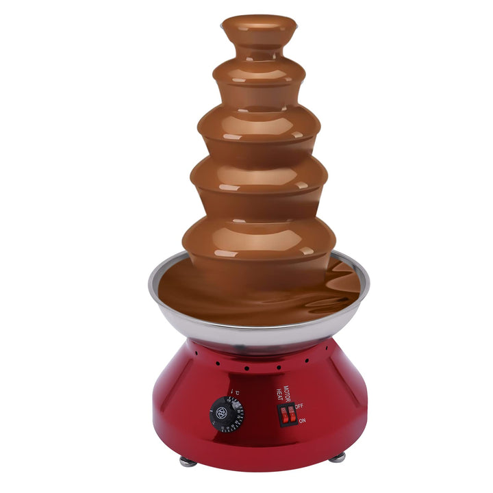 5 Etagen Schokobrunnen 230W Geräuscharm Schokoladenbrunnen 3000ml Temperaturregelbar Schokoladenfont