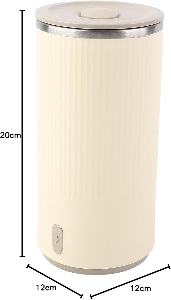 Elektrischer Wasserkocher, kabellos, Edelstahl, 400 ml, für Auto und Reisen, mit wiederaufladbarem D
