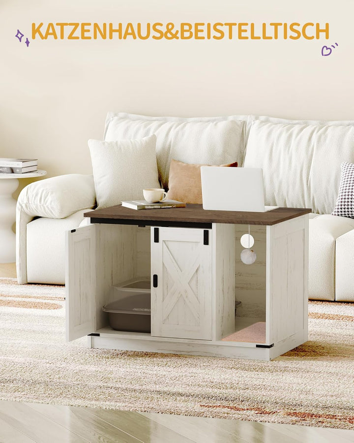 Hzuaneri Katzenschrank, Katzentoilette, Katzenklo Schrank, Versteckte Katzentoilette Kabinett Möbel