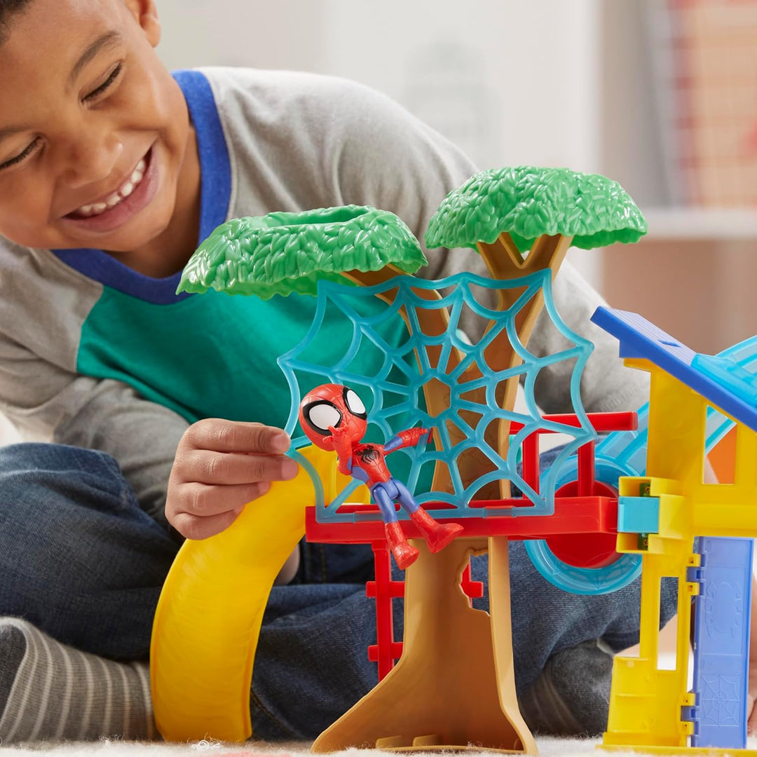 HASBRO Marvel Spidey und Seine Super-Freunde Spideys Spielplatz Spielset mit Spidey Action-Figur, Sp