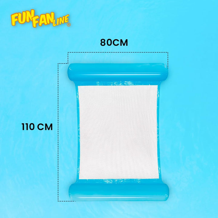 Packung 2 x aufblasbare Wasserhängematte Liegestuhl Entspannen Pool, aufblasbare Matratze, faltbar,