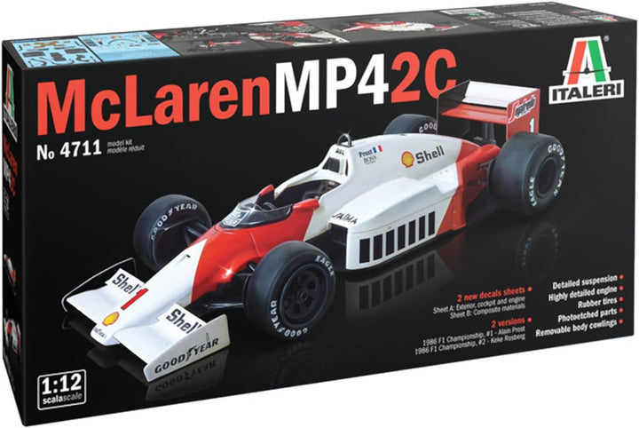 Italeri 4711S 1:12 Mc Laren MP4/2C Prost/Rosberg - Modellbau, Bausatz, Standmodellbau, Basteln, Hobb