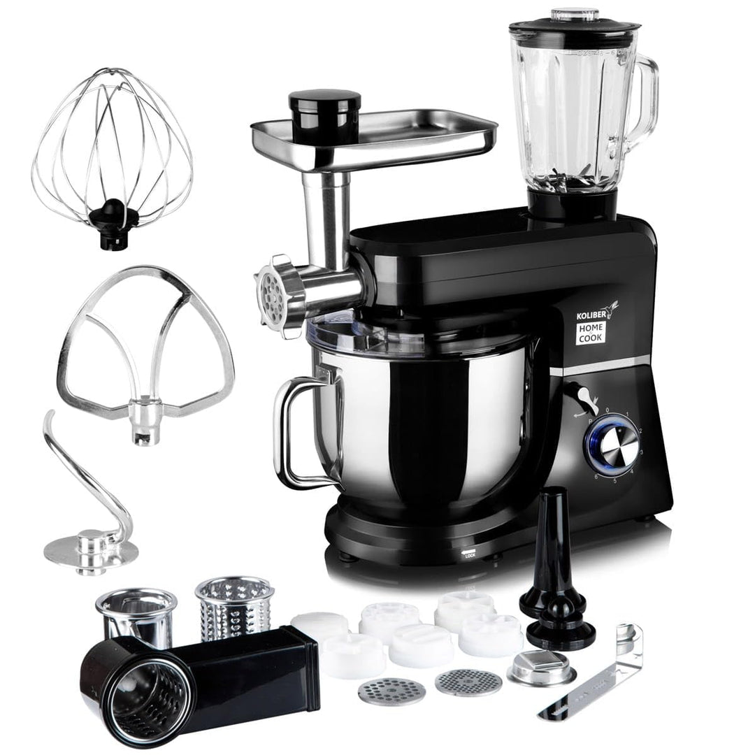 Koliber ROBOMAX X 3500W Küchenmaschine Multifunktion 8L Fleischwolf Mixer Gemüsereibe Knetmaschine P