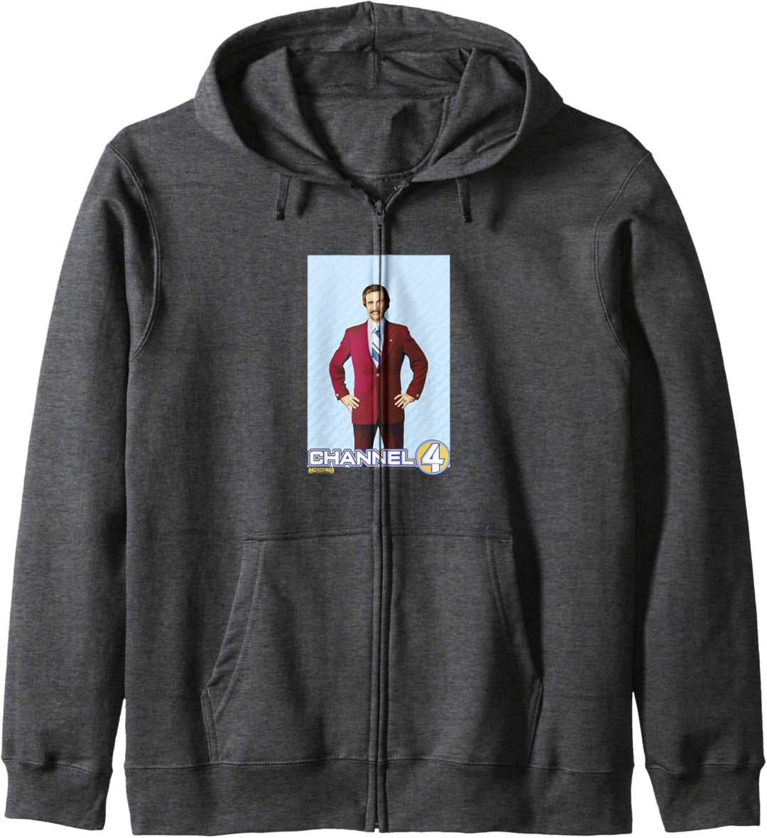Anchorman Ron Burgundy Channel 4 Portrait Kapuzenjacke