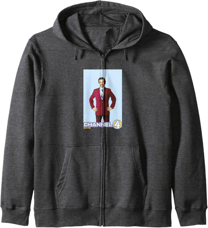 Anchorman Ron Burgundy Channel 4 Portrait Kapuzenjacke