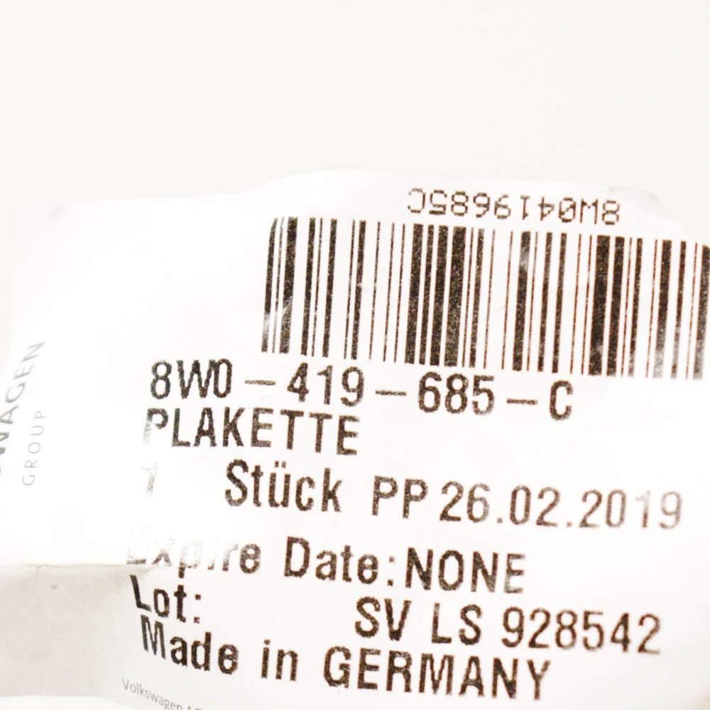 Audi Original Lenkrad S Plakette Interieur Sportlenkrad Clip Multifunktionslenkrad Emblem