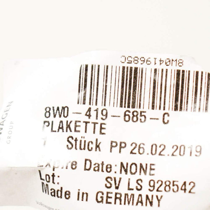 Audi Original Lenkrad S Plakette Interieur Sportlenkrad Clip Multifunktionslenkrad Emblem