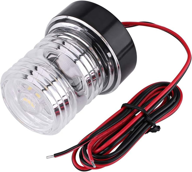 Bediffer 12V weisses LED-Ankerlicht von Marine Boat Yacht Navigation mit rundum weissem 360 ° weisse