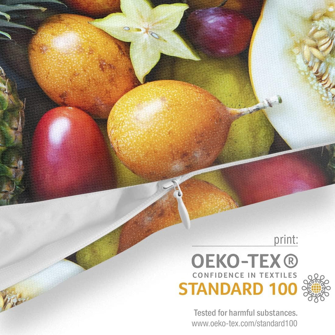 VOID Obst Sommerfrüchte Kissenbezug Kissenhülle Sofakissen Kissen Deko Outdoor-Kissen Dekokissen, Ki