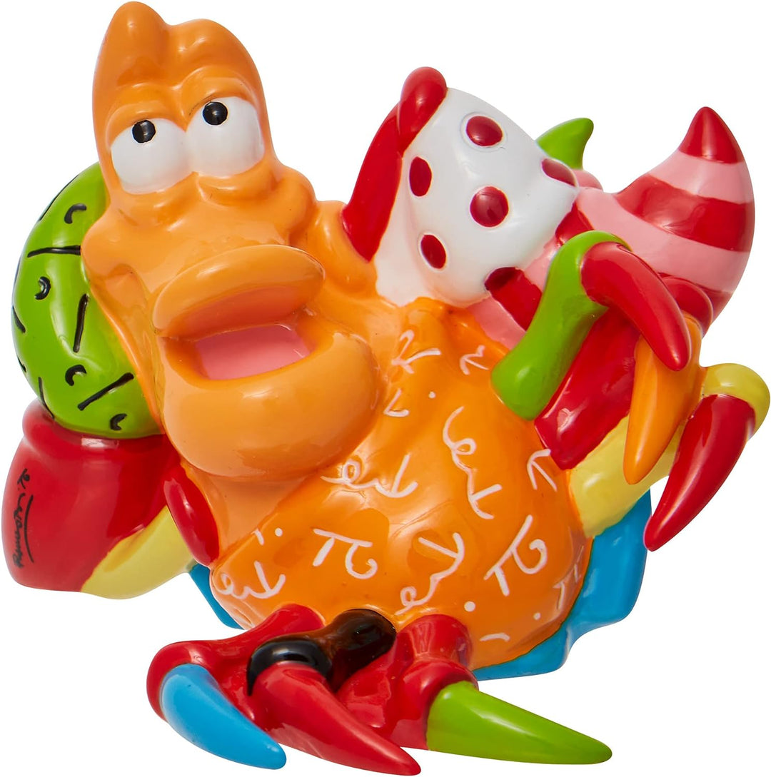 Enesco Disney by Romero Britto The Little Mermaid Sebastian Miniaturfigur, 5,4 cm, Mehrfarbig