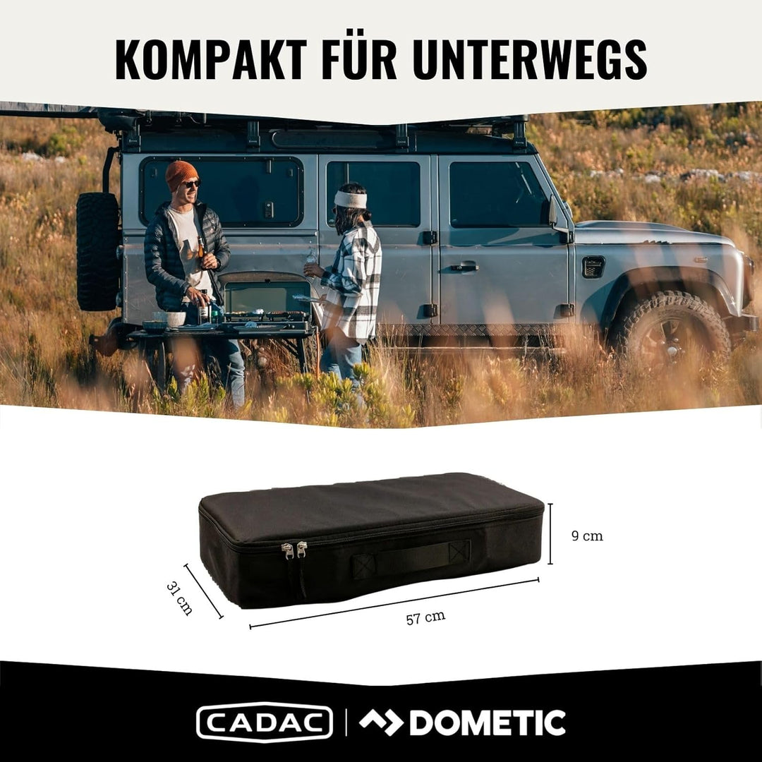 CADAC - 2 Cook 3 Pro Deluxe - 50mBar - Grillen - Tragbare Grills - Kochfläche aus Edelstahl - Inkl.