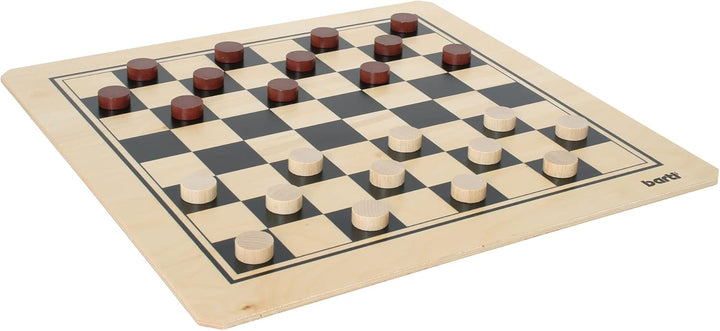 Bartl 107349 Brettspiel Mühle und Dame gross aus Holz XXL Format 50cm x