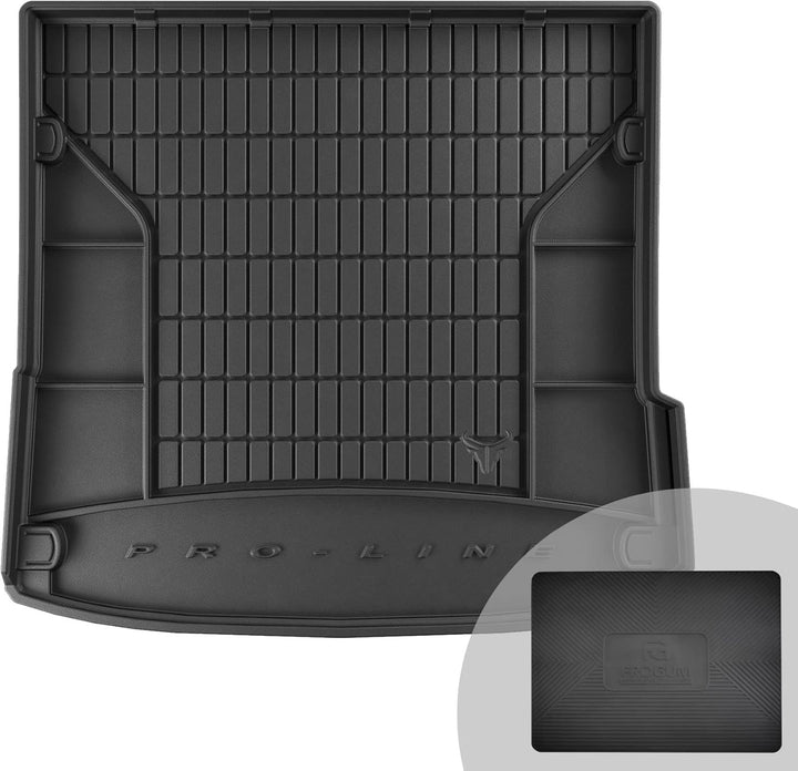 FROGUM ProLine 3D Gummimatte Exklusive Auto Kofferraummatte Kofferraumwanne für Audi Q7 I 2005-2015