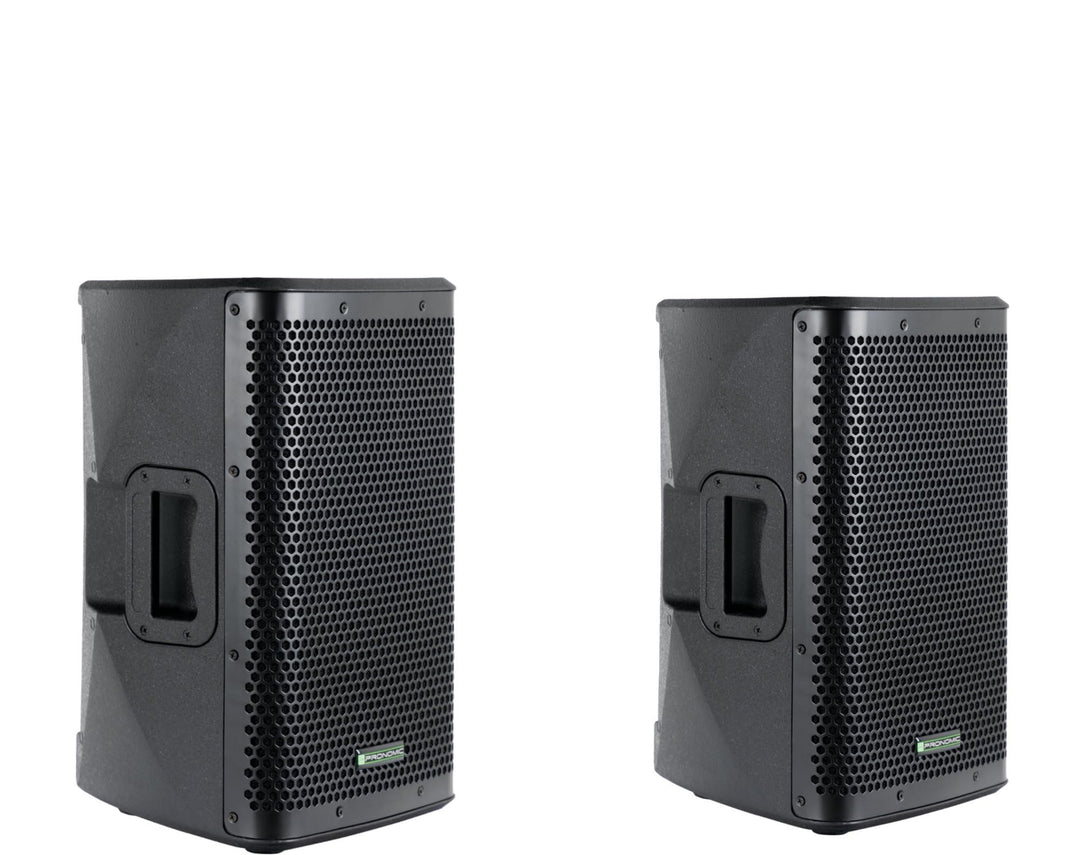 Pronomic C-208 MA Stereo Set - Aktive 2-Wege Boxen mit 2 Kanälen - Leistung: 800 Watt (RMS) - 8" Woo